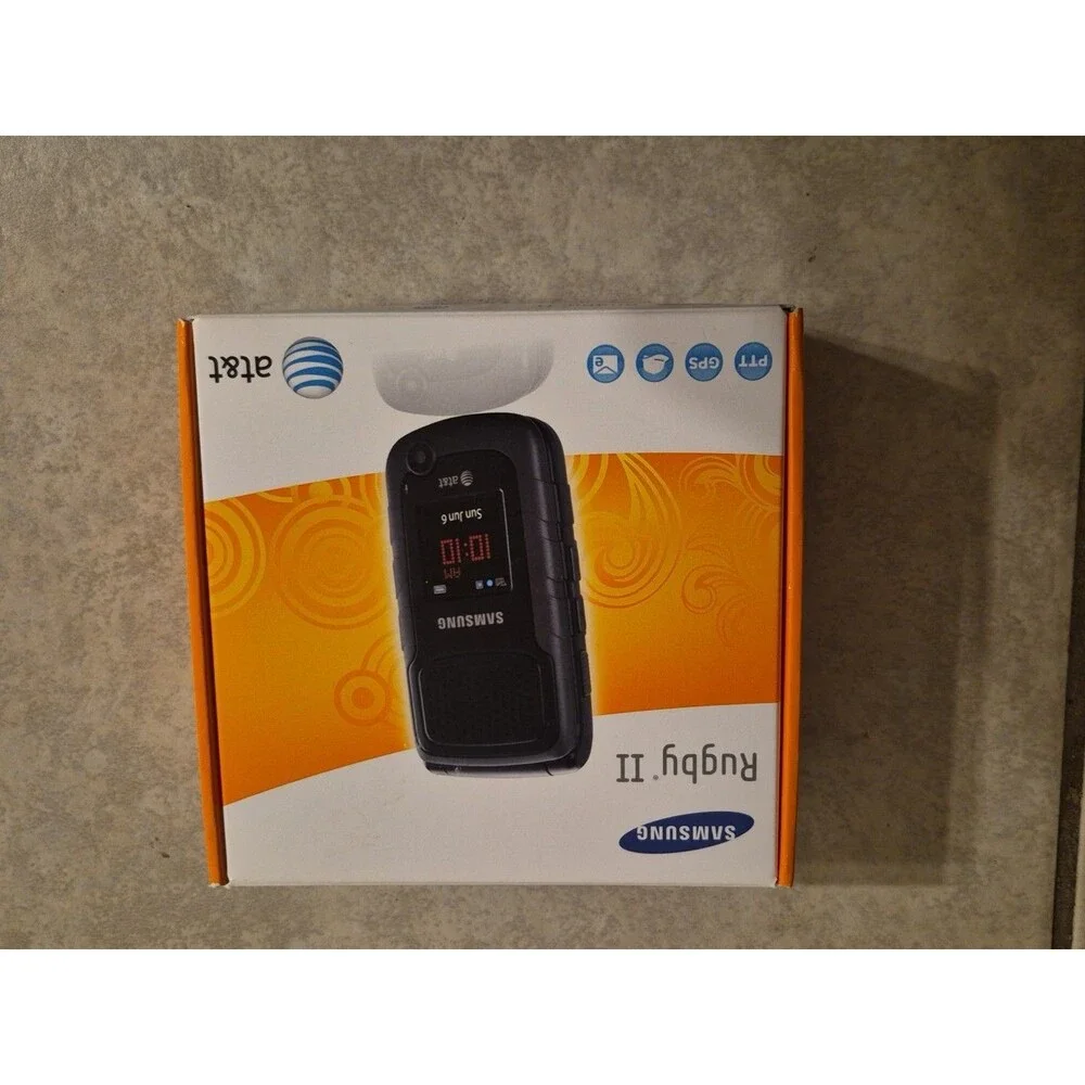 Samsung Rugby 2 II SGH-A847 - Black and Gray ( AT&T ) Cellular Flip Phone 2010